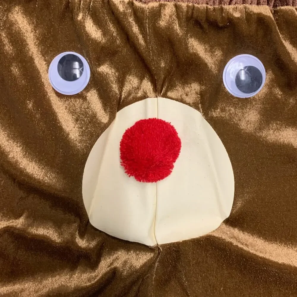 Santa's Holiday Shop Googly Eye Reindeer Men's Boxers Size S NWT‎